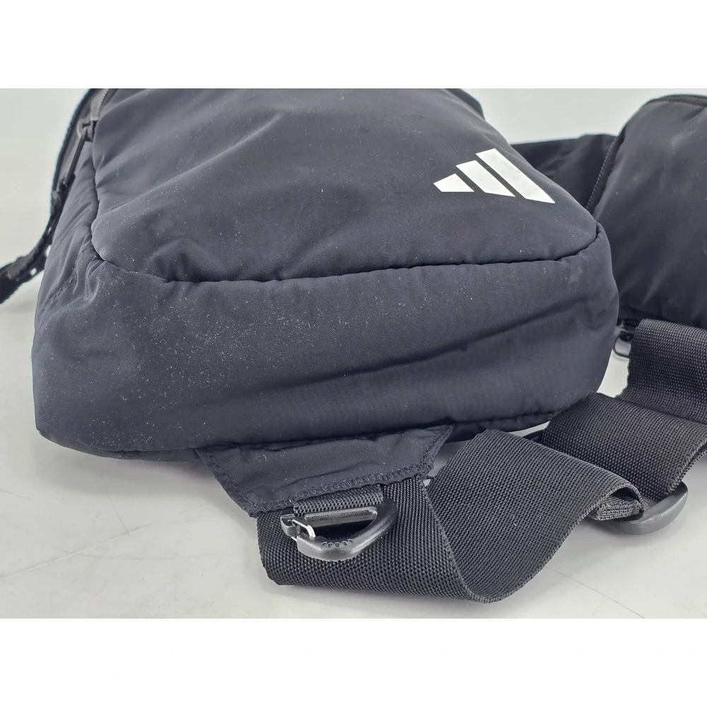 Adidas Sling Bag Unisex OS Black Crossbody Shoulder Backpack - Excellent